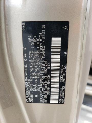 5TBRU34146S464066 - 2006 TOYOTA TUNDRA ACCESS CAB SR5 TAN photo 13