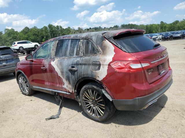 2LMPJ6LR7GBL74171 - 2016 LINCOLN MKX RESERVE RED photo 2