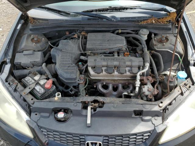 1HGEM22304L080547 - 2004 HONDA CIVIC DX VP BLACK photo 11