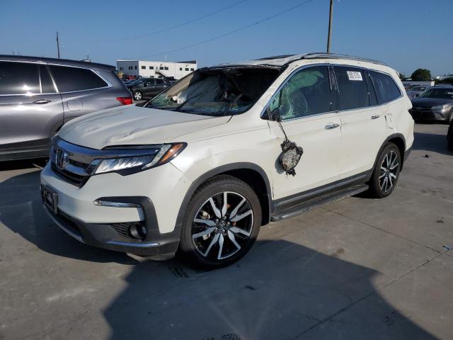 5FNYF6H00KB001243 - 2019 HONDA PILOT ELITE WHITE photo 1