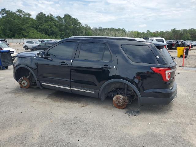 1FM5K8D82GGA35005 - 2016 FORD EXPLORER XLT BLACK photo 2