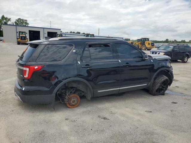1FM5K8D82GGA35005 - 2016 FORD EXPLORER XLT BLACK photo 3