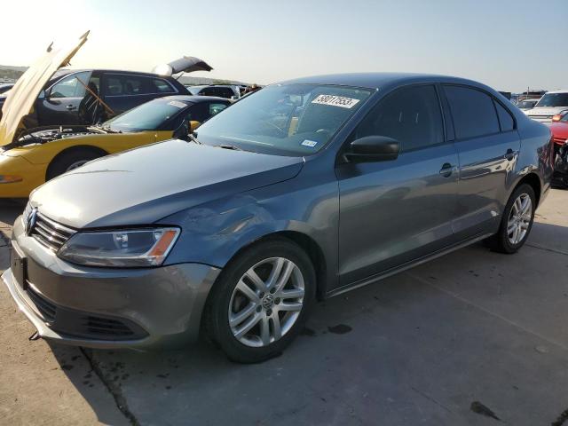 3VW2K7AJ9EM226946 - 2014 VOLKSWAGEN JETTA BASE رمادي صورة 1