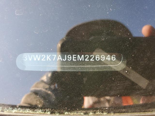 3VW2K7AJ9EM226946 - 2014 VOLKSWAGEN JETTA BASE رمادي صورة 12