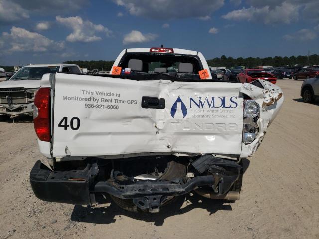 5TFTY5F13MX011946 - 2021 TOYOTA TUNDRA DOUBLE CAB SR/SR5 WHITE photo 6