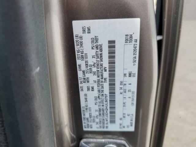 5LMTJ3DH2HUL50707 - 2017 LINCOLN MKC RESERVE ვერცხლისფერი ფოტო 13