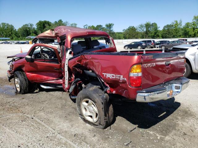 5TEGM92N74Z351865 - 2004 TOYOTA TACOMA DOUBLE CAB PRERUNNER RED photo 2