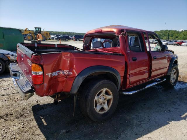 5TEGM92N74Z351865 - 2004 TOYOTA TACOMA DOUBLE CAB PRERUNNER RED photo 3