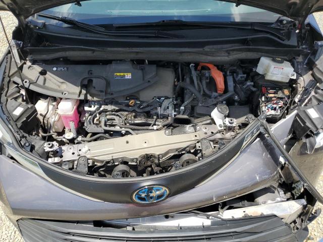 5TDBSKFC4MS023851 - 2021 TOYOTA SIENNA LE GRAY photo 12