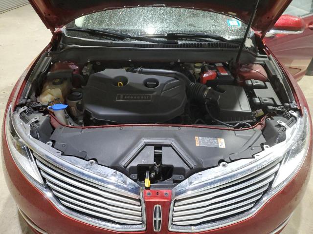 3LN6L2J9XGR610827 - 2016 LINCOLN MKZ RED photo 11