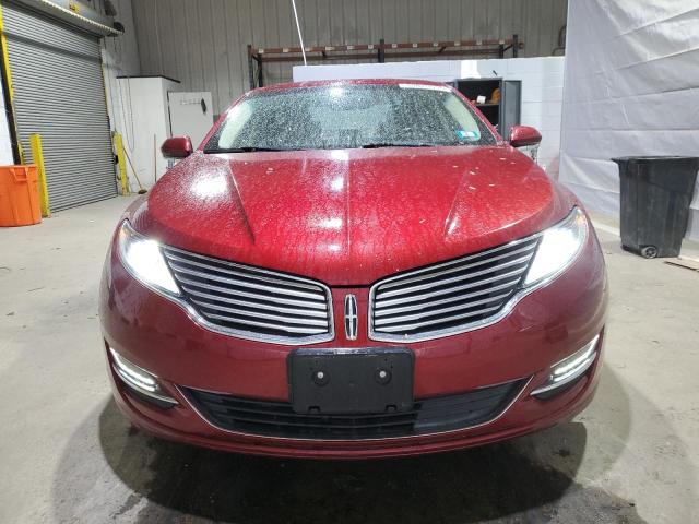 3LN6L2J9XGR610827 - 2016 LINCOLN MKZ RED photo 5