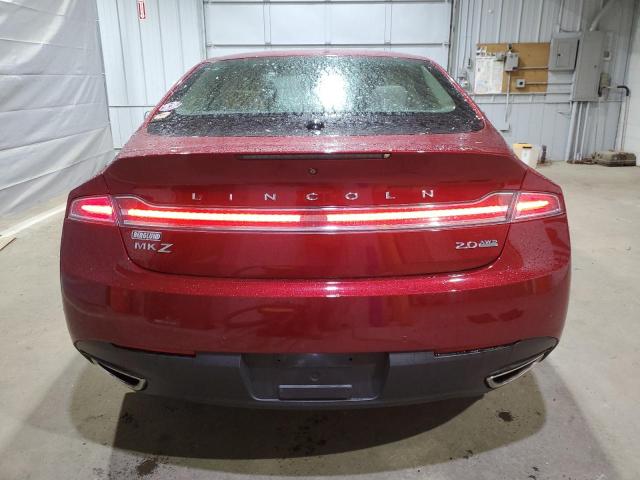 3LN6L2J9XGR610827 - 2016 LINCOLN MKZ RED photo 6