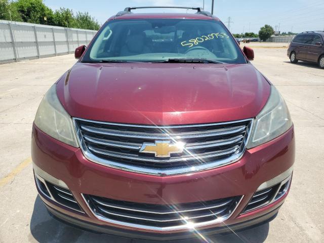 1GNKRJKDXFJ139180 - 2015 CHEVROLET TRAVERSE LTZ RED photo 5