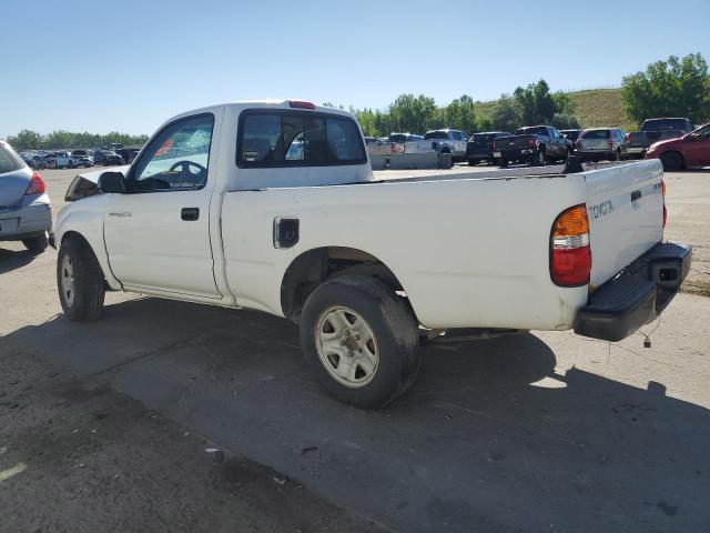 5TENL42N21Z807389 - 2001 TOYOTA TACOMA WHITE photo 2