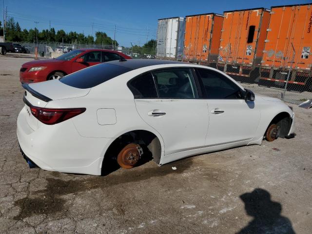 JN1EV7AR5KM591440 - 2019 INFINITI Q50 LUXE WHITE photo 3