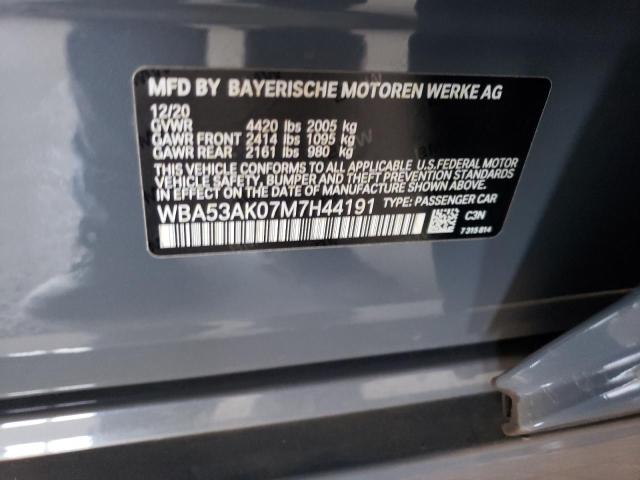 WBA53AK07M7H44191 - 2021 BMW 228I GRAY photo 12