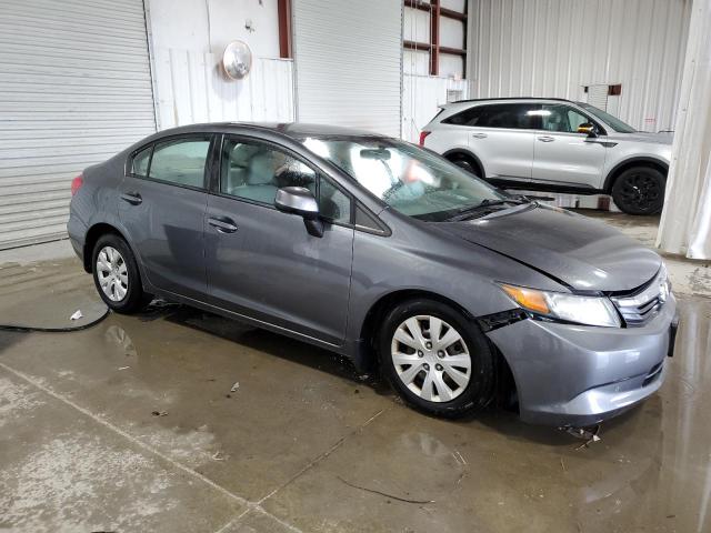 2HGFB2F57CH311574 - 2012 HONDA CIVIC LX GRAY photo 4