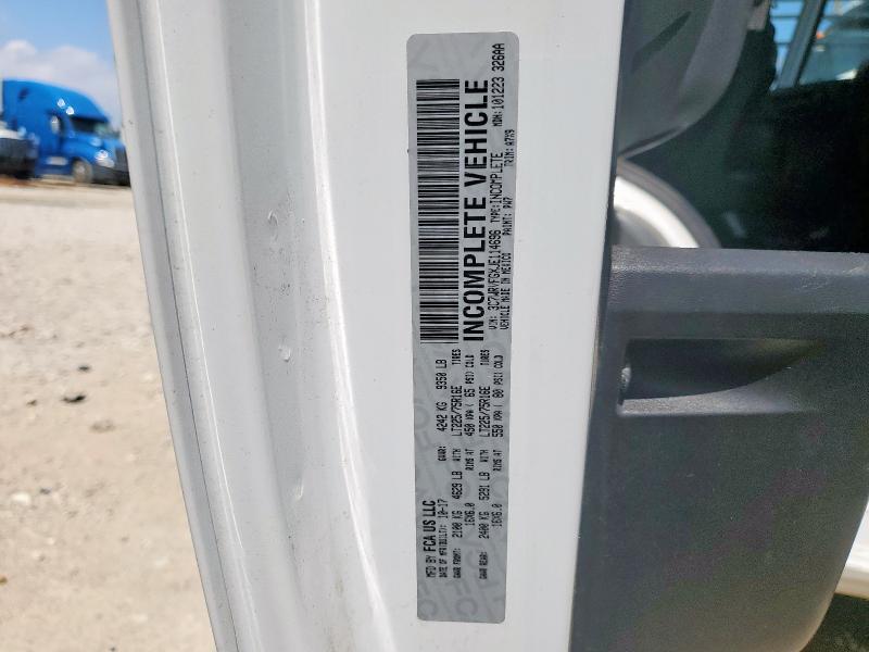 3C7WRVFGXJE114696 - 2018 RAM PROMASTER 3500 STANDARD Белый фото 13