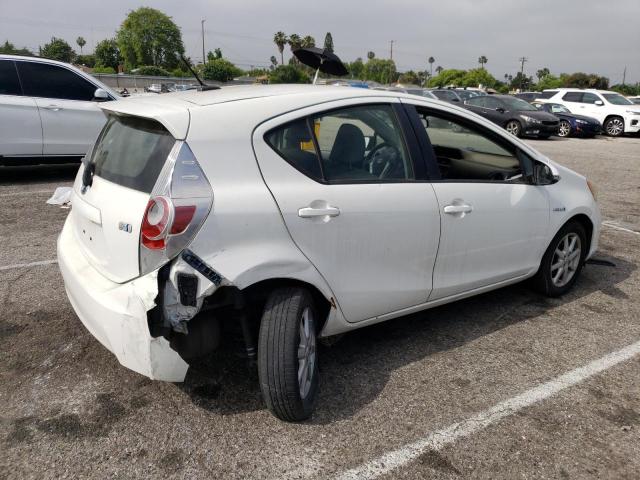 JTDKDTB37C1012554 - 2012 TOYOTA PRIUS C WHITE photo 3