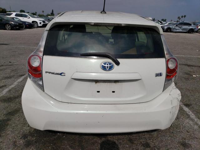 JTDKDTB37C1012554 - 2012 TOYOTA PRIUS C WHITE photo 6