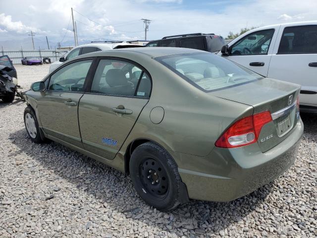 1HGFA46519L000314 - 2009 HONDA CIVIC GX GREEN photo 2