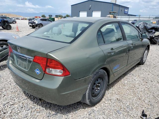 1HGFA46519L000314 - 2009 HONDA CIVIC GX GREEN photo 3