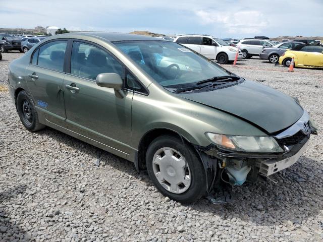 1HGFA46519L000314 - 2009 HONDA CIVIC GX GREEN photo 4