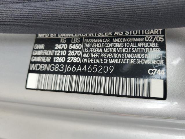 WDBNG83J66A465209 - 2006 MERCEDES-BENZ S 430 4MATIC CREAM photo 12