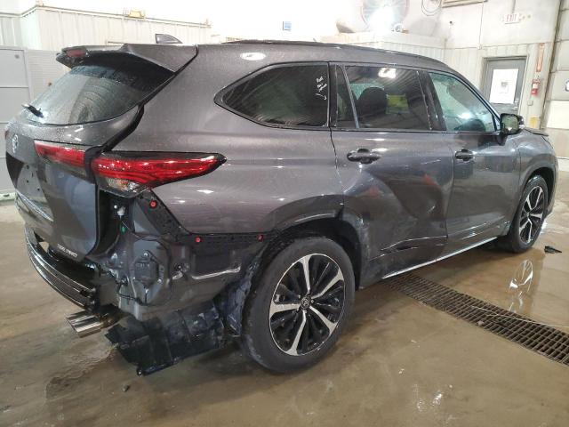 5TDJZRBH0NS187780 - 2022 TOYOTA HIGHLANDER XSE GRAY photo 3