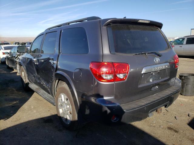 5TDKY5G12CS040515 - 2012 TOYOTA SEQUOIA LIMITED GRAY photo 2