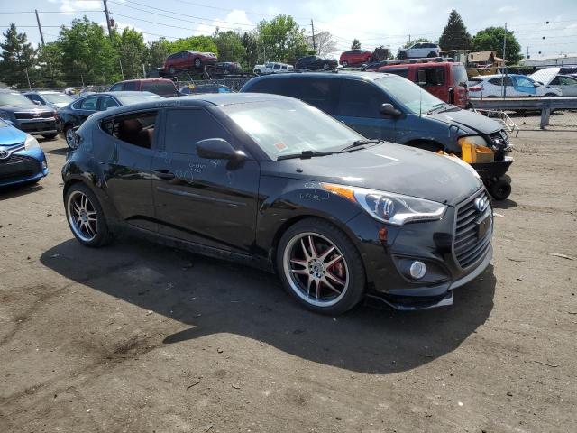 KMHTC6AE4HU315918 - 2017 HYUNDAI VELOSTER TURBO BLACK photo 4