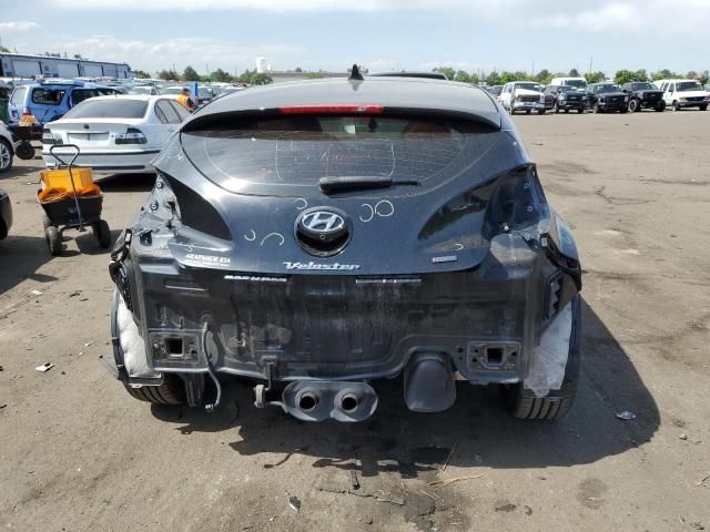 KMHTC6AE4HU315918 - 2017 HYUNDAI VELOSTER TURBO BLACK photo 6