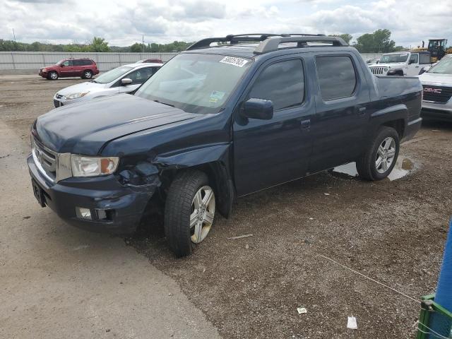 5FPYK1F53AB001742 - 2010 HONDA RIDGELINE RTL BLUE photo 1