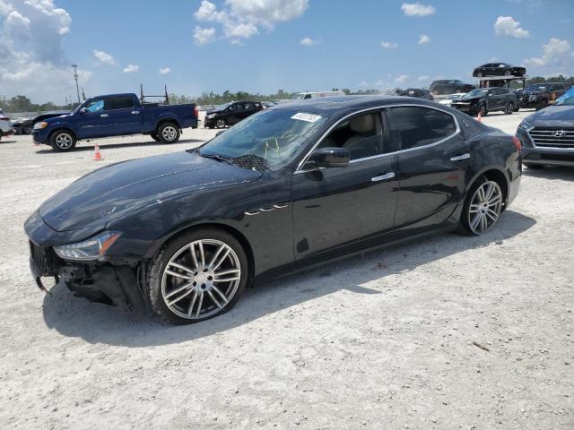 ZAM57XSA7E1086145 - 2014 MASERATI GHIBLI BLACK photo 1