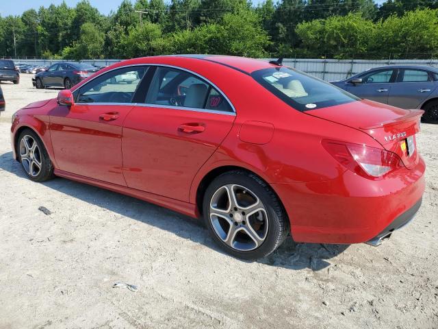 WDDSJ4GB4EN109047 - 2014 MERCEDES-BENZ CLA 250 4MATIC RED photo 2