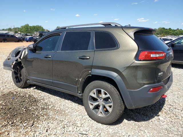 1C4PJMBSXFW618935 - 2015 JEEP CHEROKEE TRAILHAWK GREEN photo 2