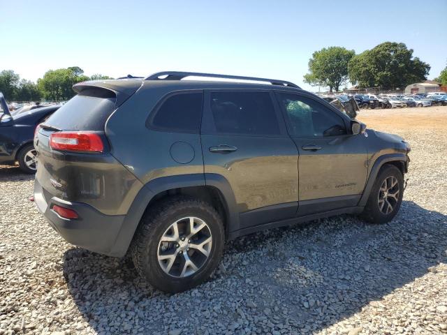 1C4PJMBSXFW618935 - 2015 JEEP CHEROKEE TRAILHAWK GREEN photo 3