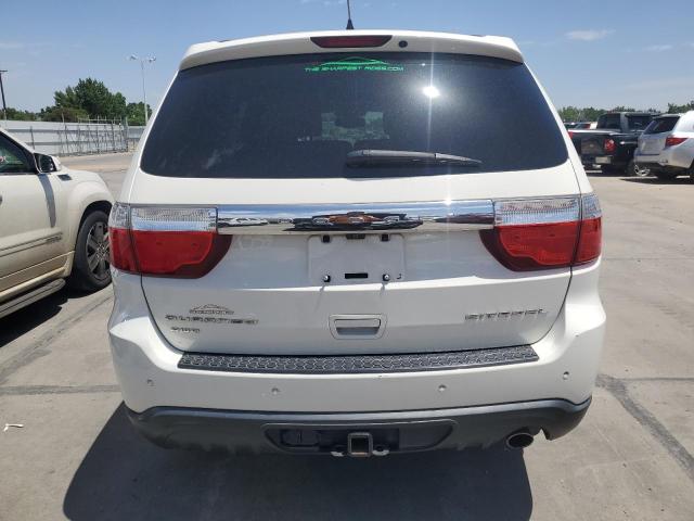 1C4RDJEG9CC322498 - 2012 DODGE DURANGO CITADEL WHITE photo 6