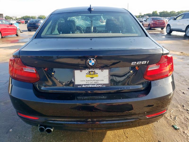 WBA1F9C52GV742361 - 2016 BMW 228 I SULEV BLACK photo 6