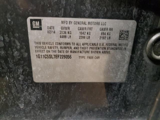 1G11C5SL7EF228056 - 2014 CHEVROLET MALIBU 1LT BLACK photo 13