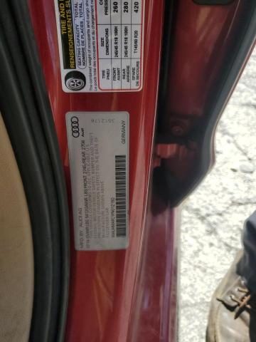 WAUHMAFC1FN012150 - 2015 AUDI A6 PRESTIGE ბურგუნდია ფოტო 12