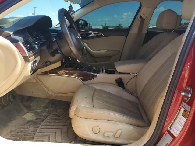WAUHMAFC1FN012150 - 2015 AUDI A6 PRESTIGE ბურგუნდია ფოტო 7