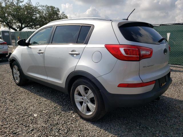 KNDPB3A22D7407017 - 2013 KIA SPORTAGE BASE SILVER photo 2