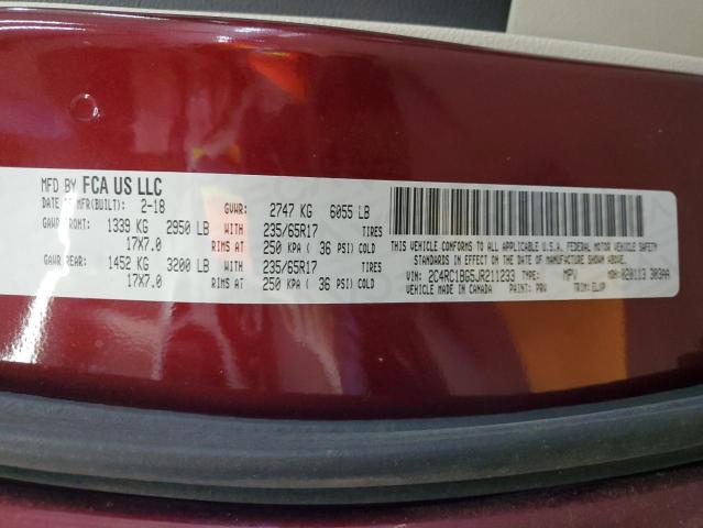 2C4RC1BG5JR211233 - 2018 CHRYSLER PACIFICA TOURING L BURGUNDY photo 13