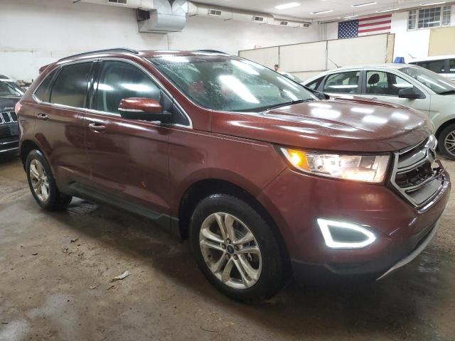 2FMTK4J84FBC32381 - 2015 FORD EDGE SEL BROWN photo 4