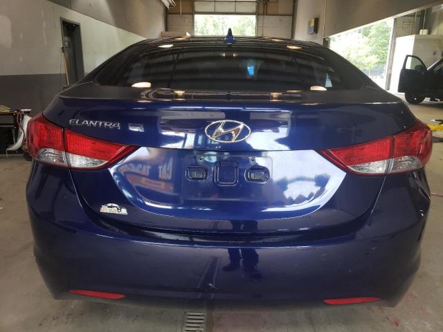 5NPDH4AE9CH076481 - 2012 HYUNDAI ELANTRA GLS BLUE photo 6