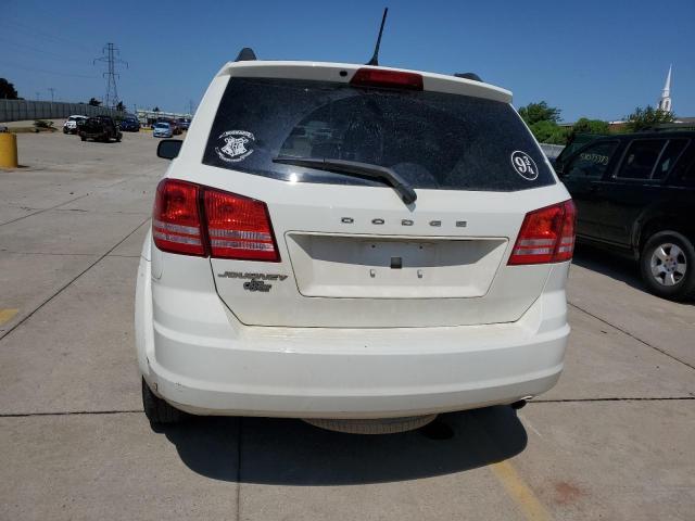 3C4PDCAB2JT309574 - 2018 DODGE JOURNEY SE WHITE photo 6