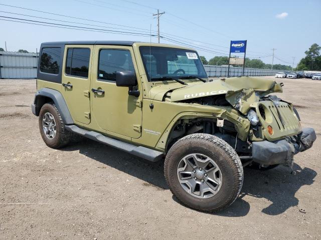 1C4BJWFG6DL577777 - 2013 JEEP WRANGLER RUBICON GREEN photo 4