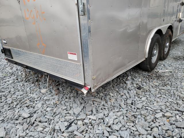 50ZZ1E029JN006932 - 2018 CARGO TRAILER GRAY photo 9