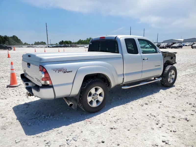 5TETU4GN0AZ743186 - 2010 TOYOTA TACOMA PRERUNNER ACCESS CAB SILVER photo 3